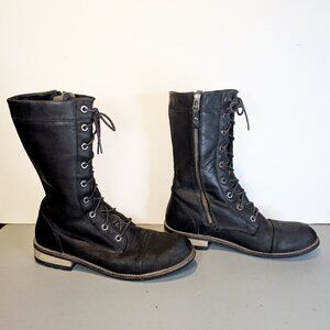 Kodiak high leather zip boots size 10